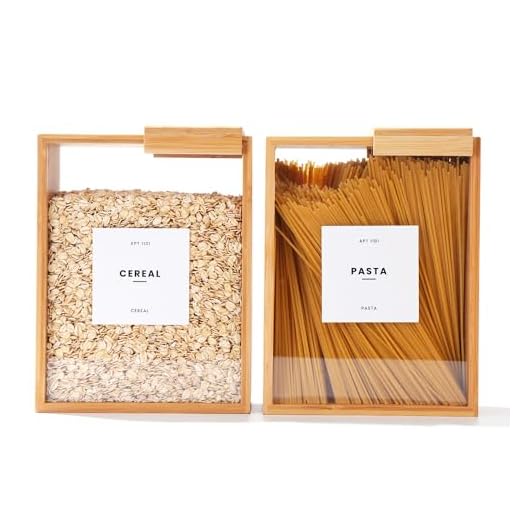 APT 1101 Food Dispenser 2L | Kitchen Organizers and Storage | Food Containers & Cereal Dispenser for Pantry Organization And Storage Container | Cereal, Rice, Flour, Snack (Glass, 2)