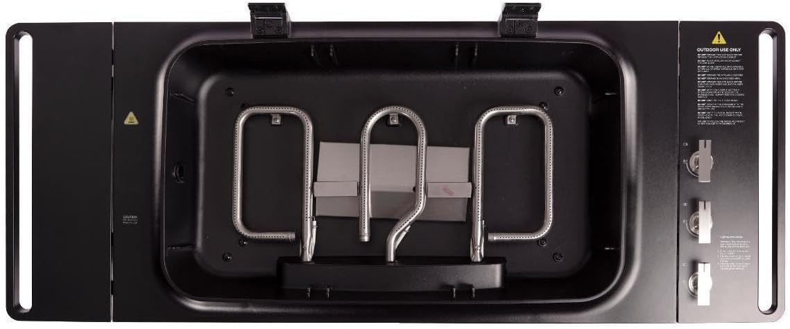 Everdure Furnace 3-Burner Gas Grill, Liquid Propane Portable BBQ Grill with Die-Cast Aluminum Body and Fast-Ignition Technology, 466 Square Inches of Grilling Surface, Adjustable Height, Matte Black