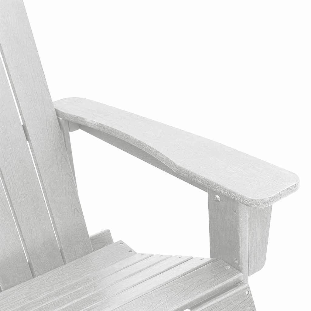 vidaXL Chaise Adirondack à Bascule Blanc 92 x 73,5 x 92 cm HDPE, Chaise Adirondack, mobilier de Jardin Moderne, Rockeur en polyéthylène stylé, Confort Ultime pour se détendre