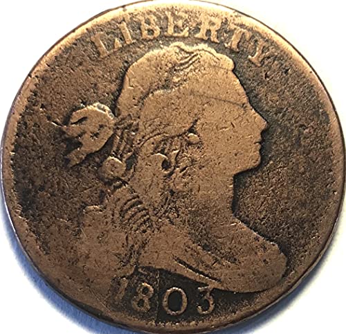 1803 P Classic Draped Bust Large Cent Seller Very Good