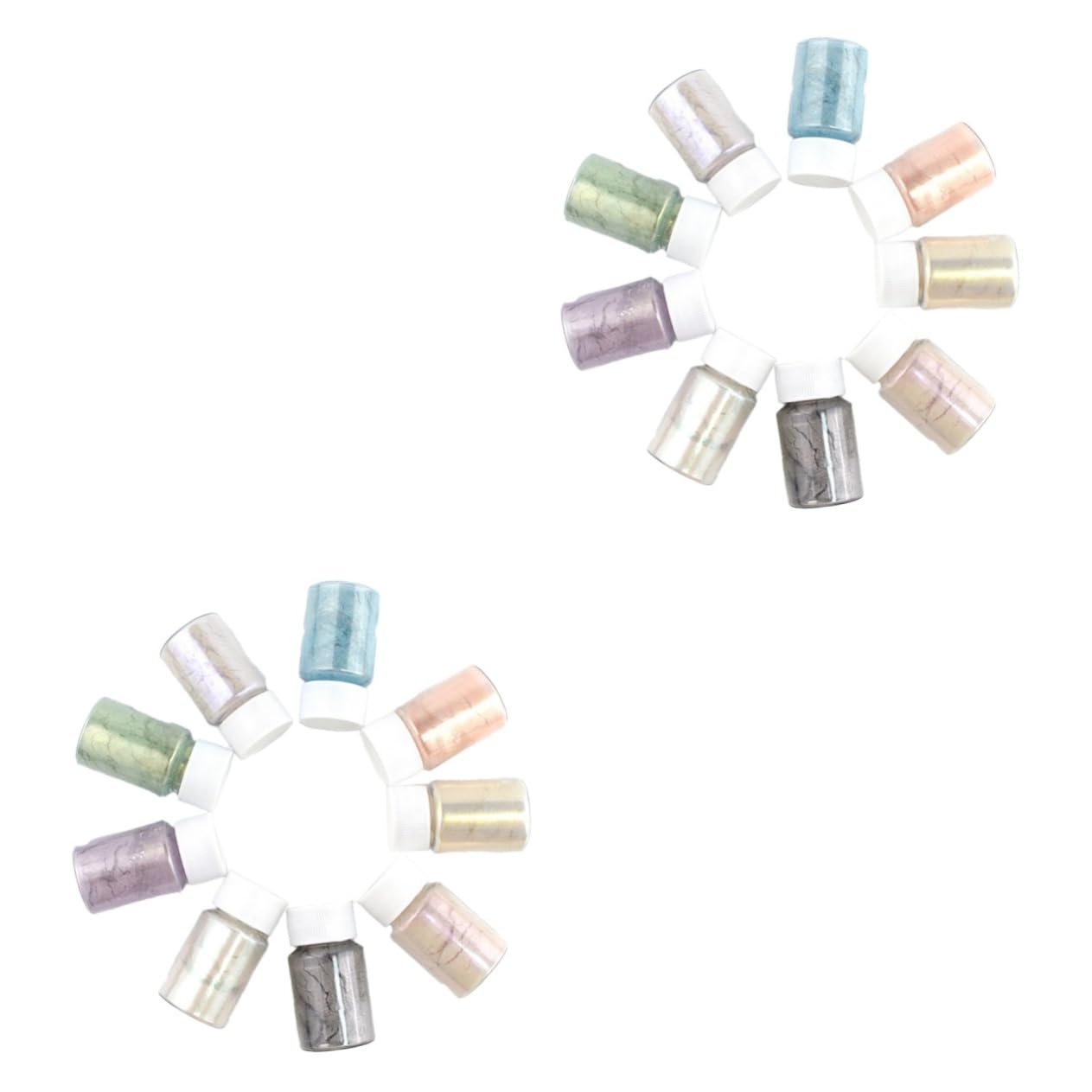 Lurrose 18pezzi Colori Mica Per Epossidica Cosmetici Naturali Per Manicure e Artigianali