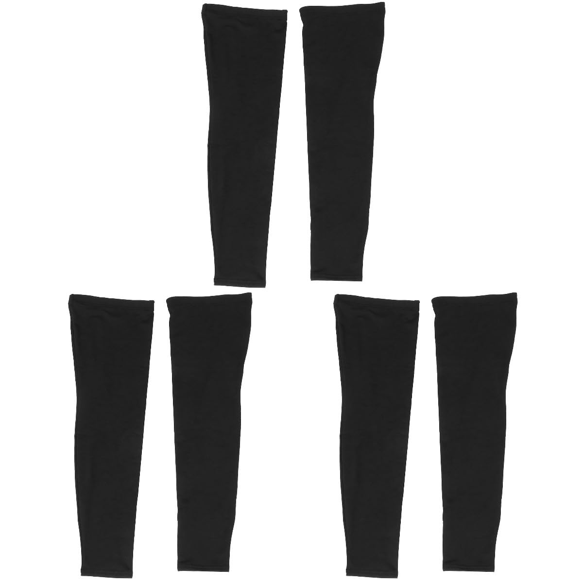 HANABASS 3 Pares Perneras de Compresión para Manga Larga Completa Soporte para Circulación y Protección Térmica para Actividades Deportivas