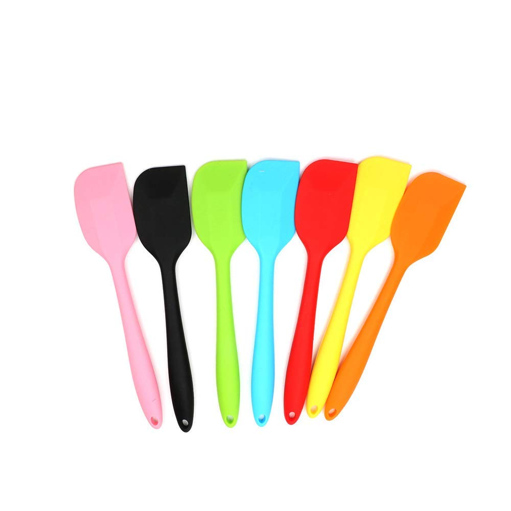 Baking Spatula Colorful Silicone Professional Baking Tool Batter Scraper for Mixing Cream Butter