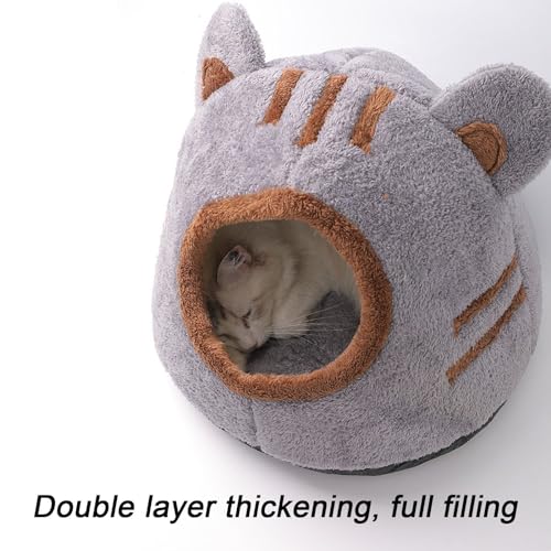 Lit de chat intérieur confortable - Panier de couchage doux pour chaton