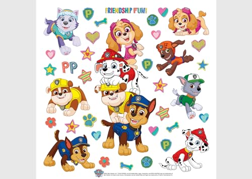 ADKS 3842 - Adhesivo decorativo para pared infantil (30 x 30 cm), diseño de la Patrulla Canina