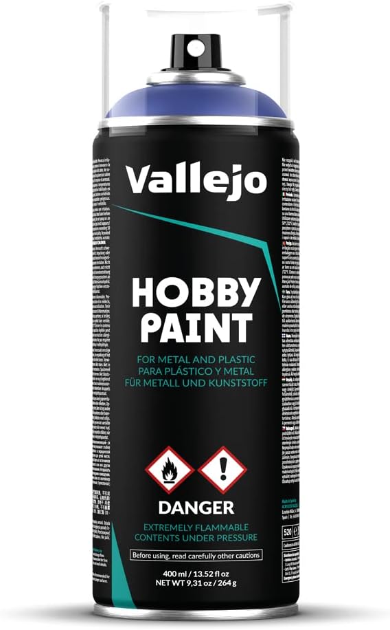 Vallejo - Hobby Paint Spray Fantasy Color | Goblin Green 400 ml. (13.5 fl.oz.) | Creates Perfect Matt and Self Levelling Finish | Equipped with 2 Different Nozzles