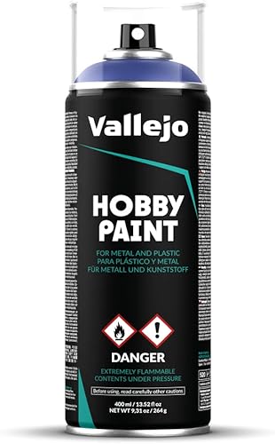 Vallejo - Pintura en aerosol para afición Fantasy Color  Azul ultramarino 400 ml (13.5 fl.oz.)  Crea un acabado mate y autonivelante perfecto
