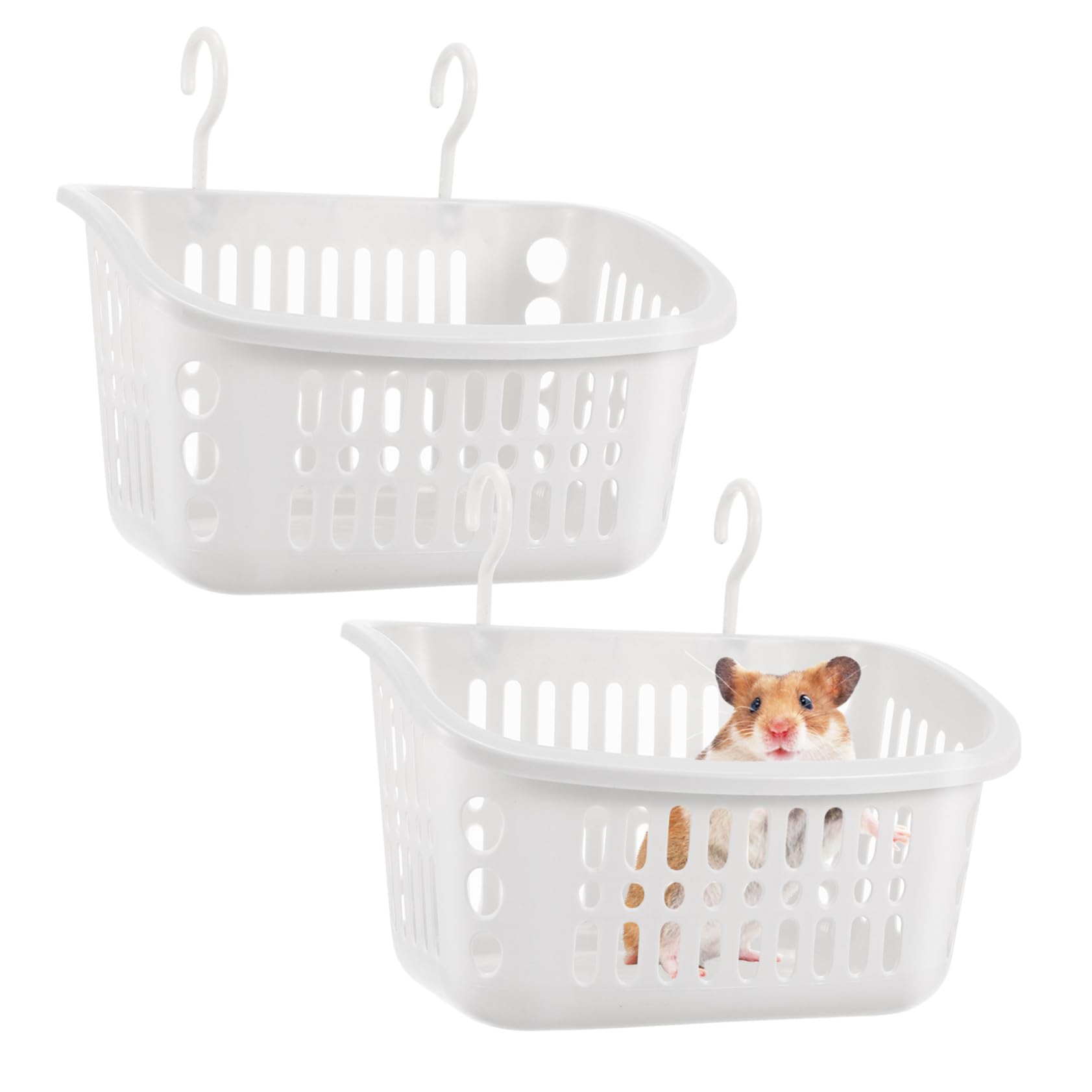 Toddmomy 2 pièces pour Petits Animaux Plastique Lit Hamac Respirant pour Hamster Rat Chinchilla Accessoire Confortable et Sûr pour Cage