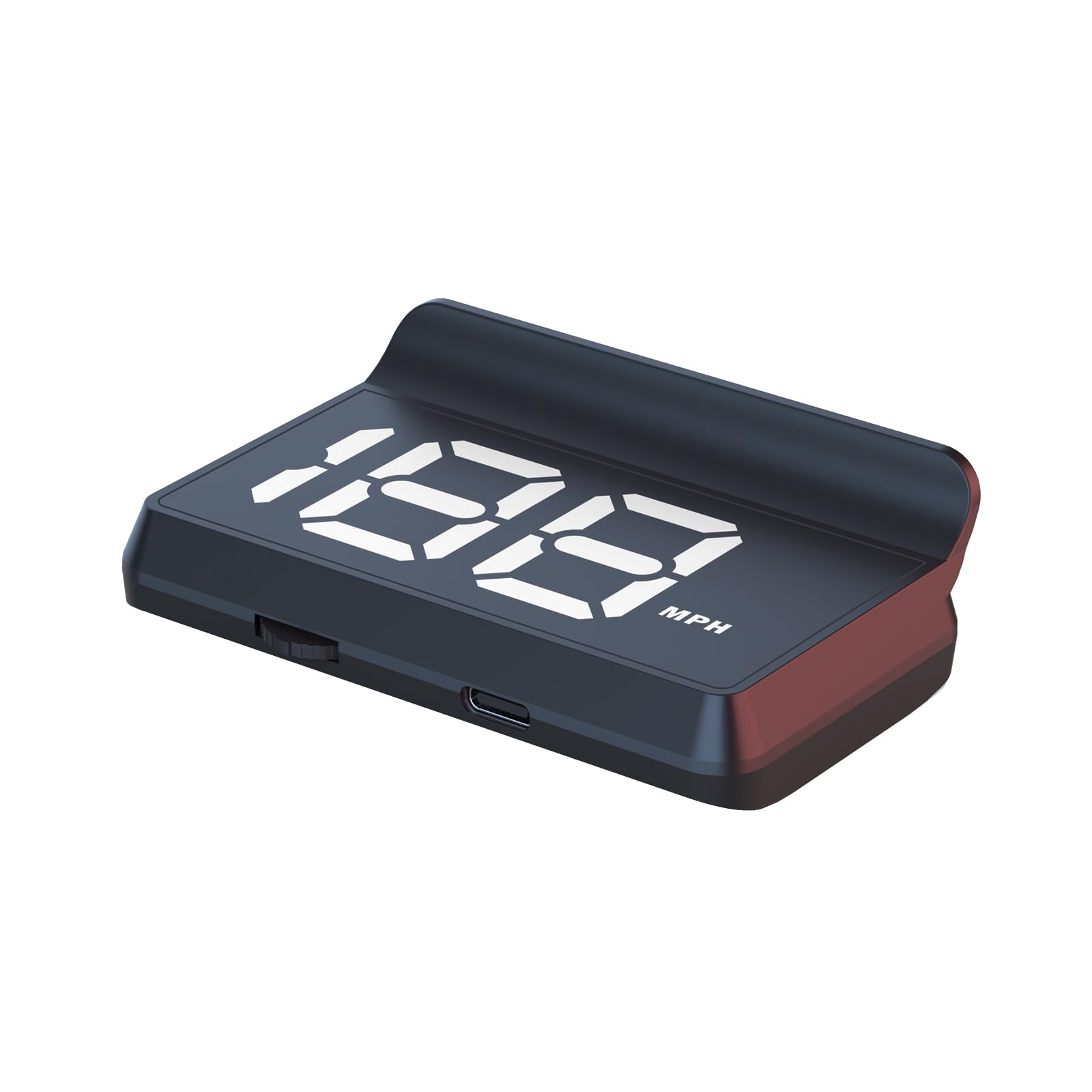 HUD Head up Display for Cars - W2 GPS Speedometer, USB Powered Windshield Projector with Auto Brightness, Universal Fit All Vehicles, Easy Install No OBD Required, White