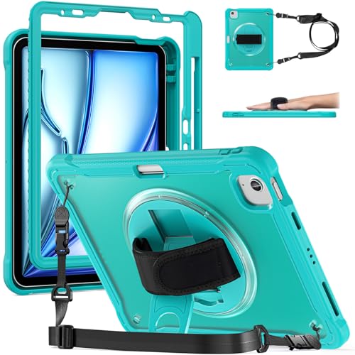 Coque iPad Air 11 M3 évitez les bris d'écran avec cet étui bleu robuste