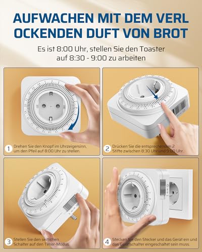 Theben Theben-timer 26-analoge Zeitschaltuhr, Steckdosen-Schaltuhr, Zeitprogramm 4003468020821
