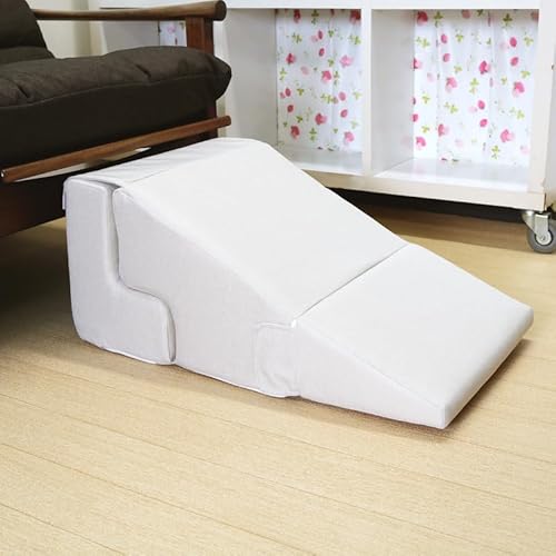 明和グラビア ペット用 ステップ & スロープ 2WAY仕様 介護用 室内犬用 アイボリー PSO-03