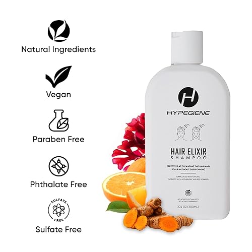 Miniatura 2 de Champú All Natural  Jabón hidratante para el cabello, vegano, sin parabenos, champú sin sulfato  Cúrcuma y extracto de algas rojas para todo tipo de