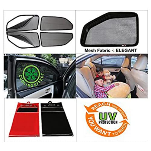 Able Elegant Car Sun Shade Curtains with Zipper for Hyundai