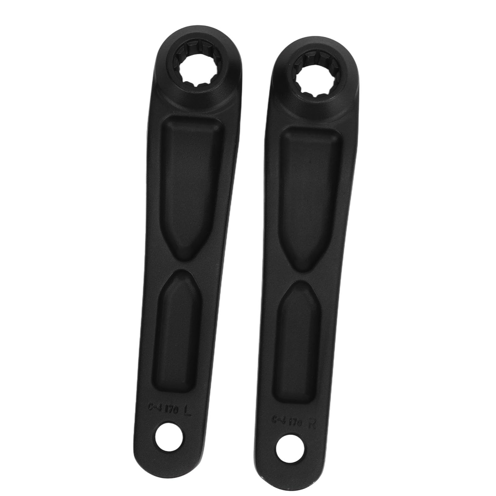 Set pedivelle Motore Centrale per Bicicletta elettrica compatibili con Motore Centrale - Pedivelle con Foro scanalato da 170 mm per Bici elettriche - Coppia Sinistra e Destra in