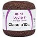 Coats Crochet Aunt Lydia's Crochet, Cotton Classic Size 10, Fudge Brown