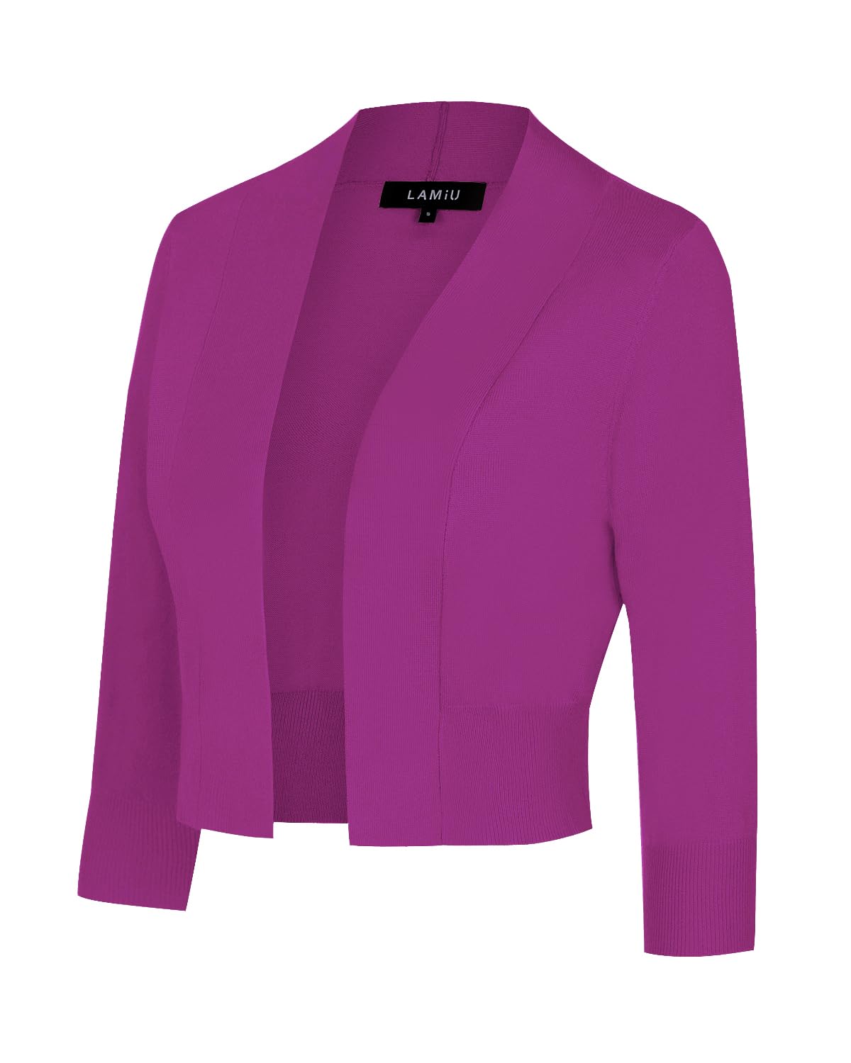 MINTLIMIT Women Shrug Bolero Open Front 3/4 Sleeve Cropped Cardigan Sweater