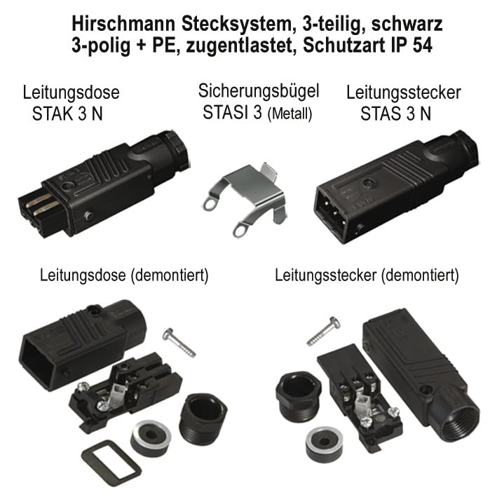 markisen stecker anschließen Hirschmann-Kupplung Stecker-Set für Jalousien, Markisen, Rollläden. 230 V. STAS 3 + STAK 3 + Stasi 3.+++ Küche, Haushalt & Wohnen Availability:Made To Order miche Stadt Regensburg - nachgefragt