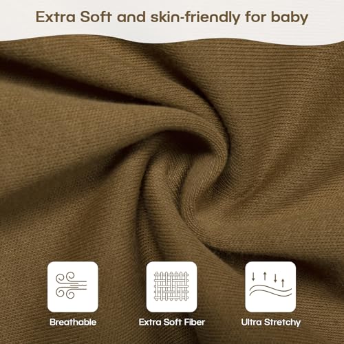 Image of MEXXI Baby Transitional Swaddle, 2 Pack Sleep Sack With Arms Up, 0.5 TOG