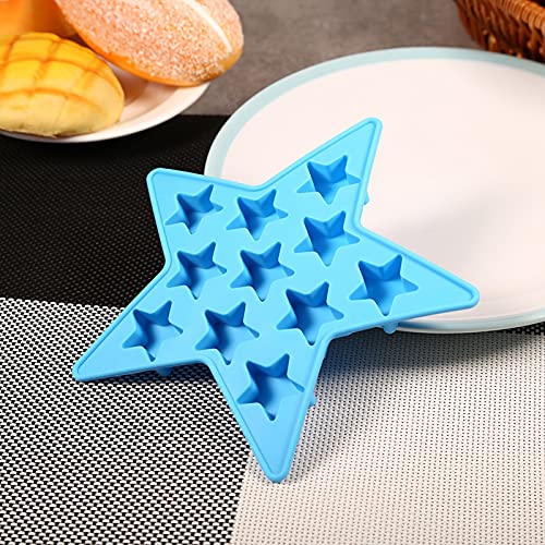 Molde de silicona para hielo en forma de estrella miniatura 6