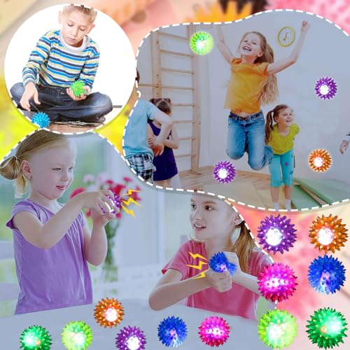12 Stück Igelball, Leuchtball, Igelbälle Leuchtspielzeug Kinder, Igelball Weich Kinder, Geschenke Kindergeburtstag Mitgebsel, Give Aways Kindergeburtstag, Party Gadgets Kleine Geschenke Jungen Mädchen