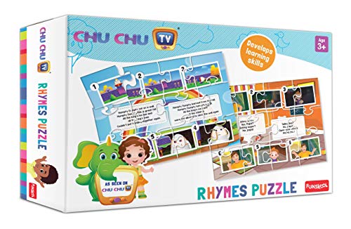 CHU CHU TV Funskool Rhymes 2In1,Educational,2x12 Pieces,Puzzle,for 3 Year Old Kids and Above,Toy (B085WFYR6K) Amazon Price History, Amazon Price Tracker