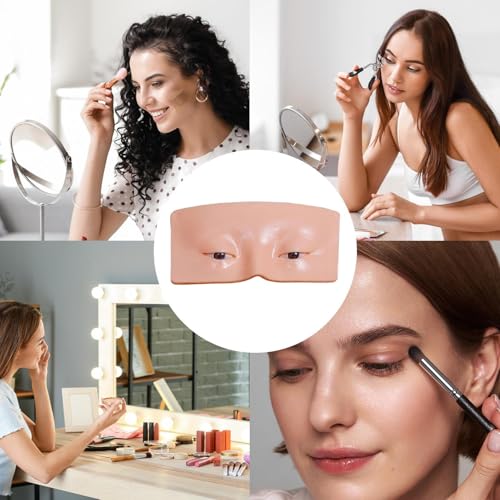 Panneau d'entraînement maquillage yeux et visage réutilisable en silicone