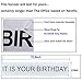 It is Your Birthday Banner, The Office Dwight Theme Infamous Husband Birthday Party Decorations, Brown Black Grey Balloon with White Streamers Tape 49Pcs Full Kit