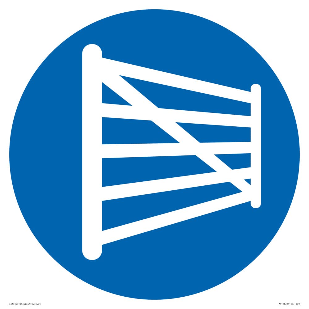 Custom Mandatory: Gate Sign - 300x300mm - S30