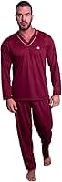 Pijama MVB Modas Longo Adulto Masculino Manga Comprida E Calça