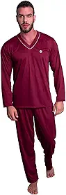 Pijama MVB Modas Longo Adulto Masculino Manga Comprida E Calça