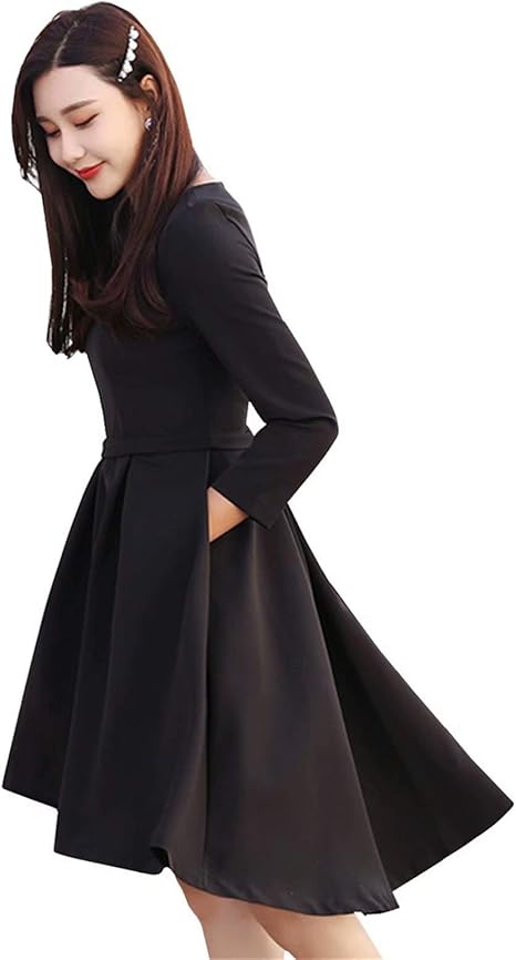 Amazon Co Jp Yeenoke ワンピース フォーマル ドレス Aライン フレア フィッシュテール ワンピース 膝丈 着やせ 体型カバー ブラック パーティードレス 結婚式 二次会 お呼ばれ 服 ファッション小物 Amazon Co Jp Yeenoke ワンピース フォーマル ドレス Aライン フレア フィッシュテール ワンピース 膝丈 着やせ 体型カバー ブラック パーティードレス 結婚式 二次会 お呼ばれ 服 ファッション小物