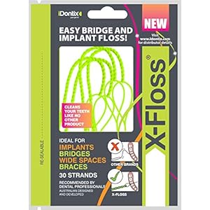 IDontix X-Floss, tandzijde voor beugels, groen