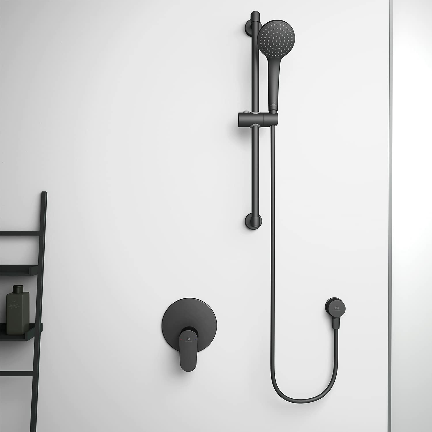 Ideal Standard - Gomito a muro, Nero Seta