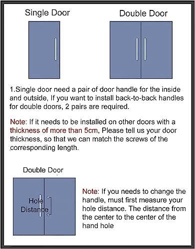 Poignée de porte d'entrée push-pull robuste pour sublimer votre maison - 4
