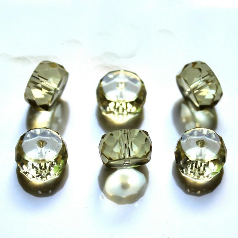 150 szt. 8/10/12 mm kryształowe szklane koraliki fasetowane kryształowe koraliki diamentowe koraliki kurtynowe koraliki do rękodzieła, dekoracji DIY