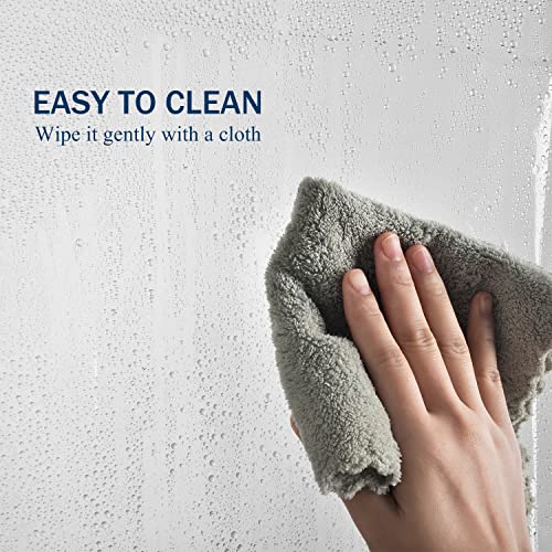 Downluxe Set Of 2 Waterproof Clear Shower Curtain Liner - Peva Lightweight Plastic Shower Liner With 3 Magnets, Shower Curtains For Bathroom, 72" X 72", Clear #TOP4