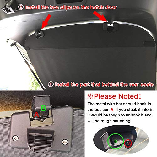 Powerty Compatible With Cargo Cover Mazda Cx-5 2023 2022 2021 2020 2019 2018 2017 Accessories Retractable Trunk Cover Rear Trunk Security Cover Shielding Shade #TOP1