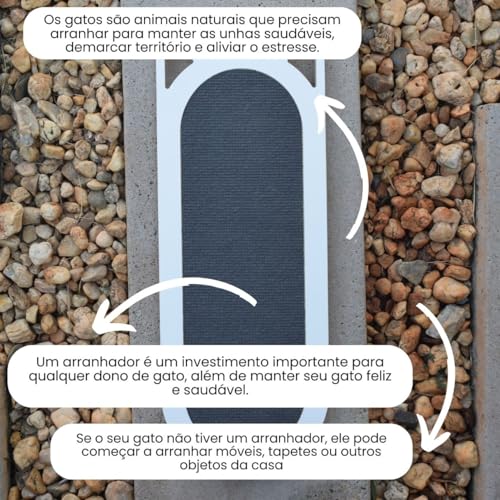 Arranhador Gato Piso e Parede Frajola R Grande - Branco/Cinza