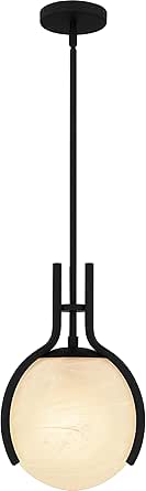 Quoizel Orbit 1-Light Matte Black Pendant Light