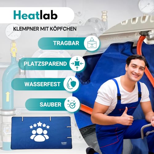 Ultimative Klempner Schutzmatte – Robuste Schmutzmatte – Wasserdichte Unterlage für Heizung, Heizkörper entlüften und Sanitärarbeiten 600D Material (147 x 80 cm)