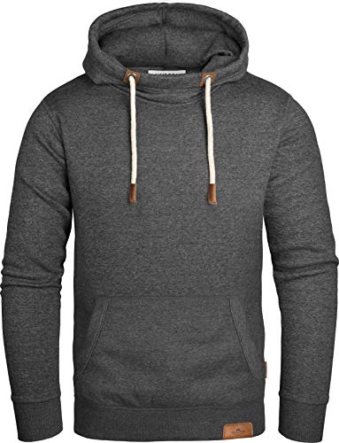 Grin&Bear Heren | Hoodie | Pullover Hoodie | GEC470 - antraciet 2, maat: s