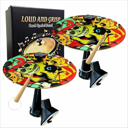 2026 New Car Cymbals Air Vent for Drummers & Music Enthusiasts, Funny Musical Instrument Gadget, Durable & Fits Most Vehicles (Skull-2Pack).
