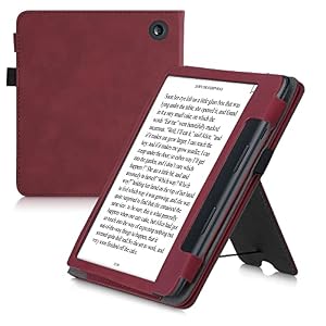 kwmobile Flip Hülle Kobo Sage Dunkelrot
