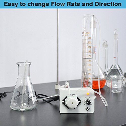 12V Dc Diy Dosing Pump Peristaltic Dosing Head Automatic Doser Pump Connector For Aquariums Lab Analytic Liquid (Yellow+Black+White) #TOP2