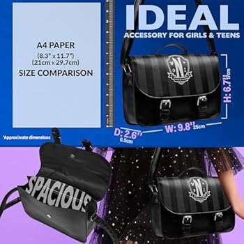 Wednesday Cross-Body Tas voor Meisjes Tieners - Vergelijk prijzen