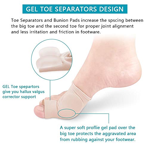 Bunion Corrector Toe Separators: 7PCS Treat Pain in Hallux Valgus | Big Toe Joint | Hammer Toe | Aid Surgery Treatment Correct Toes