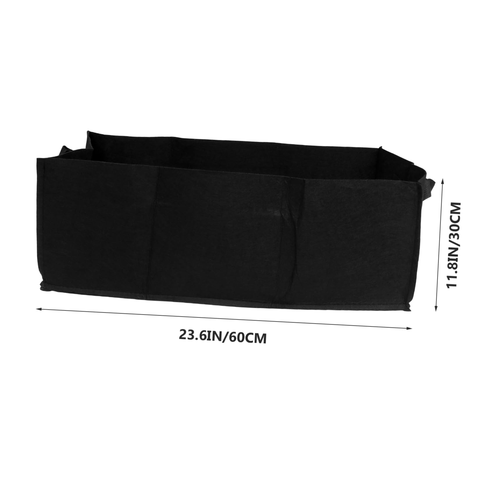 Mikikit 6stücke Pflanztasche Quadratisch für Gemüse Blumen Anzuchtbeutel Gewächshaus Pflanzgefäße Gartengeräte Schwarz Wiederverwendbar Leicht Sparsam und Praktisch für Balkon Garten