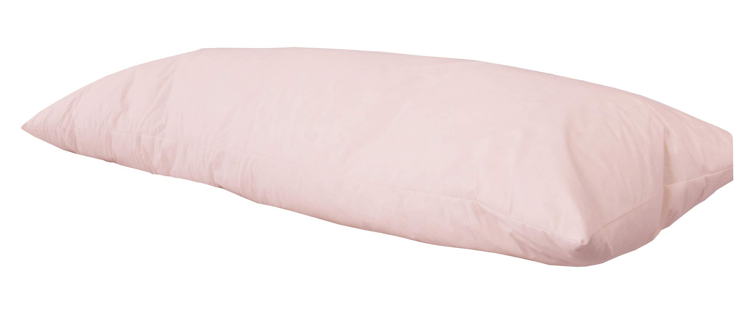 UK Care Direct Hollowfibre 5ft Bolster Pillow with Pink Pillow Case - Luxuriously Soft with Excellent Bounce Back Properties - Ease Discomfort from Aches & Pains