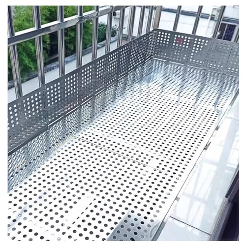 Tôles métalliques perforées durables en acier inoxydable de 62 x 100 cm